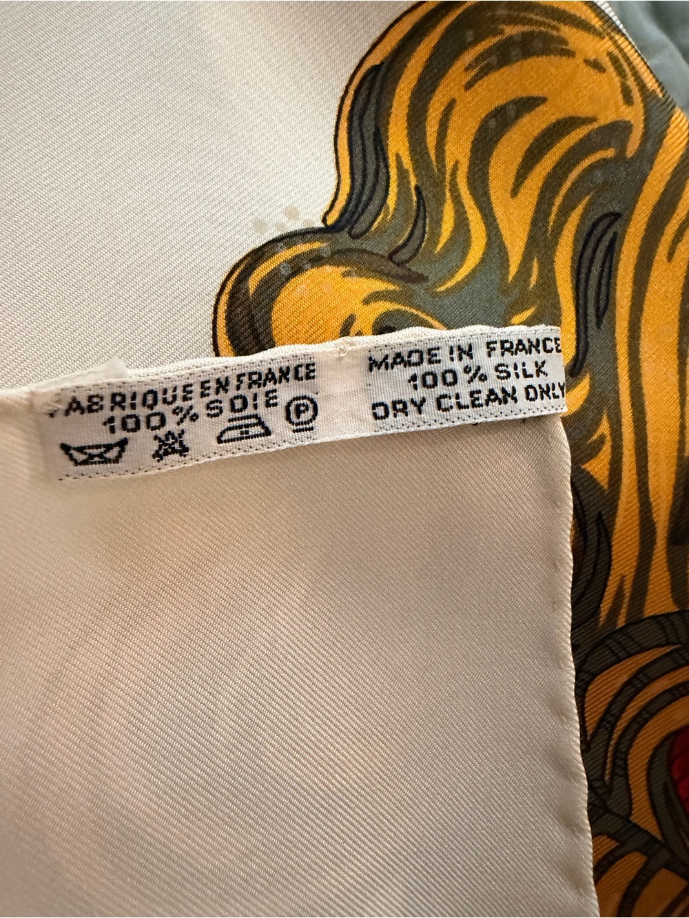 Hermes Scarf in Light Blue and White - Picture 3 of 15